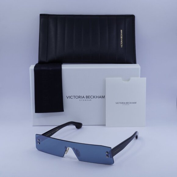 Victoria Beckham VB241S 001 Rectangle Sunglasses – Black/Grey Mirror - Picture 5 of 10